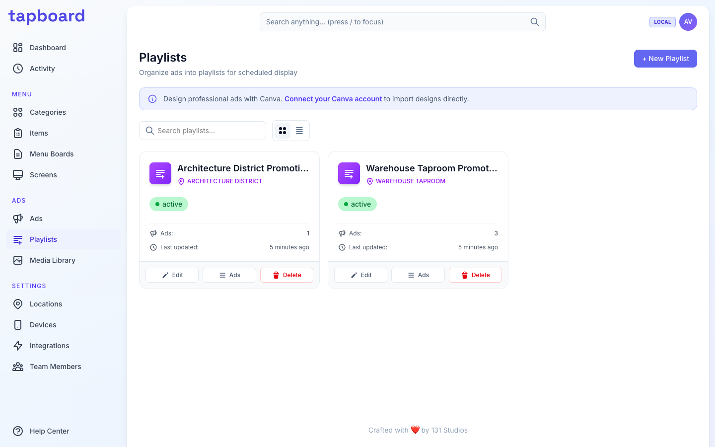 Ad Playlists